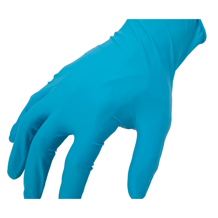 Disposable 8mil Blue Nitrile Gloves (Latex Free), (100 Count)