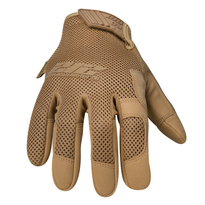 Cut Resistant High Abrasion Air Mesh Touch Gloves in Tan (EN Level 3)