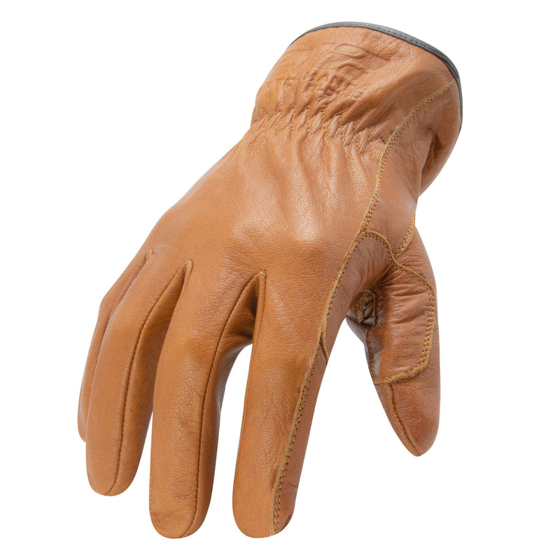 genuine leather handschuhe 212 Performance Cldc5-08-012 Arc Flash Cut and Liquid Resistant Treated Leather Driver Gloves In Brown (Cat 2, EN Level 5), 2XL-Large