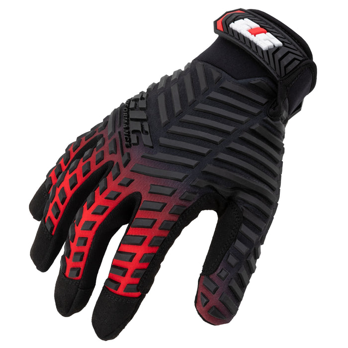 High Abrasion Resistant Utility Pro Work Gloves in Red, Gray, and Black