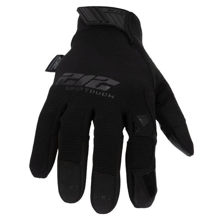 GSA Compliant Silicone Grip Touch-Screen Compatible Mechanic Gloves in Black