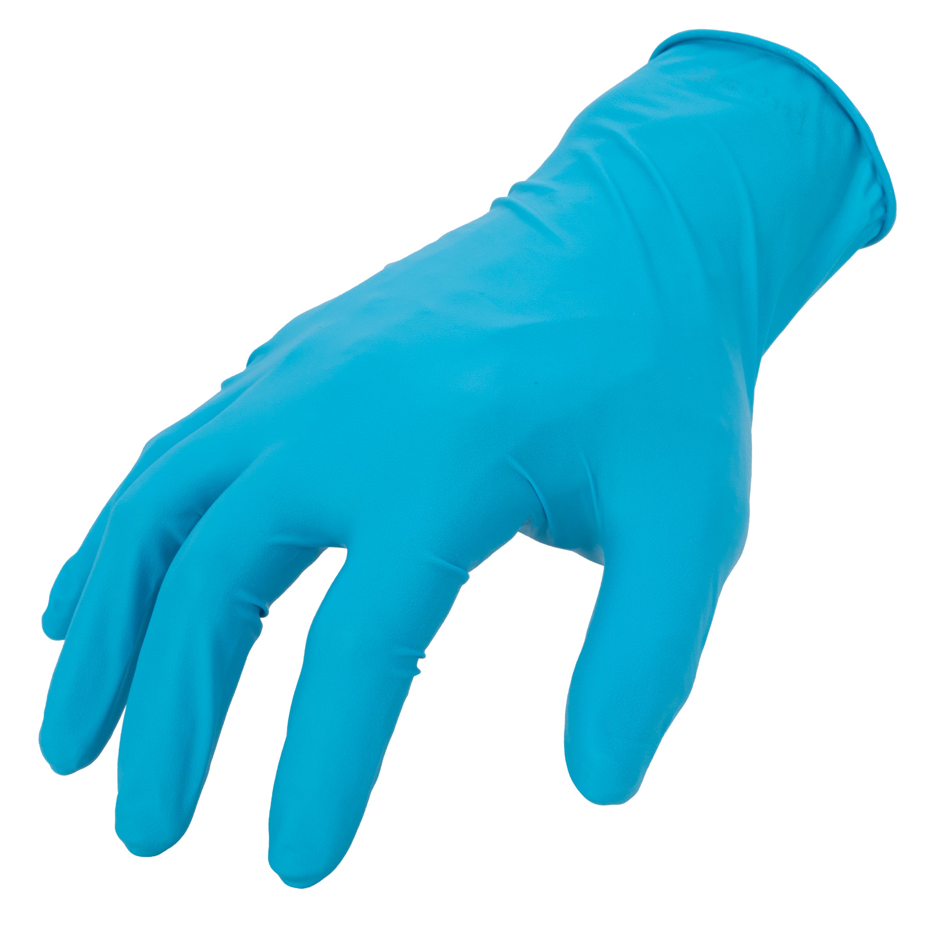 Disposable 8mil Blue Nitrile Gloves (Latex Free), (100 Count