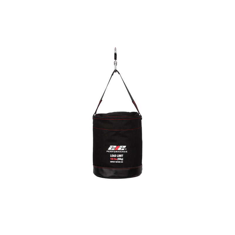 150-Pound Capacity Canvas Bucket with built-in Zippered Lid, Swivel Carabiner and Drain Holes, 14-Inch Wide Opening