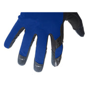 Silicone Grip Touch-Screen Compatible Mechanic Gloves in Blue