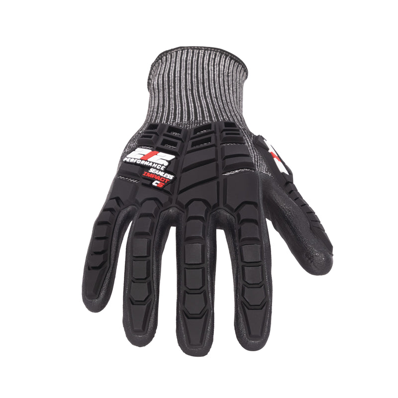 Seamless Foam Nitrile-Dipped Impact Resistant ANSI Cut 5 Work Glove