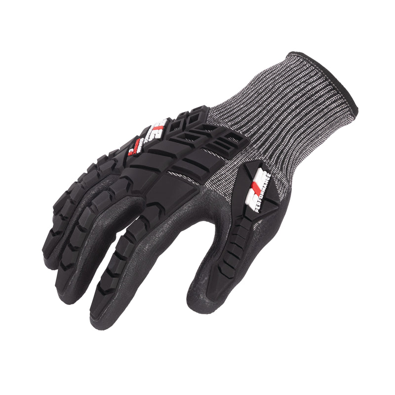 Seamless Foam Nitrile-Dipped Impact Resistant ANSI Cut 5 Work Glove