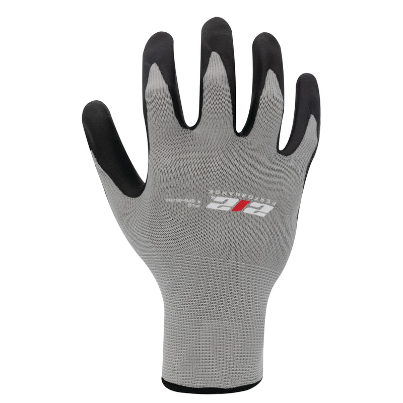 Multipurpose Seamless Foam Nitrile Palm Work Gloves in Gray