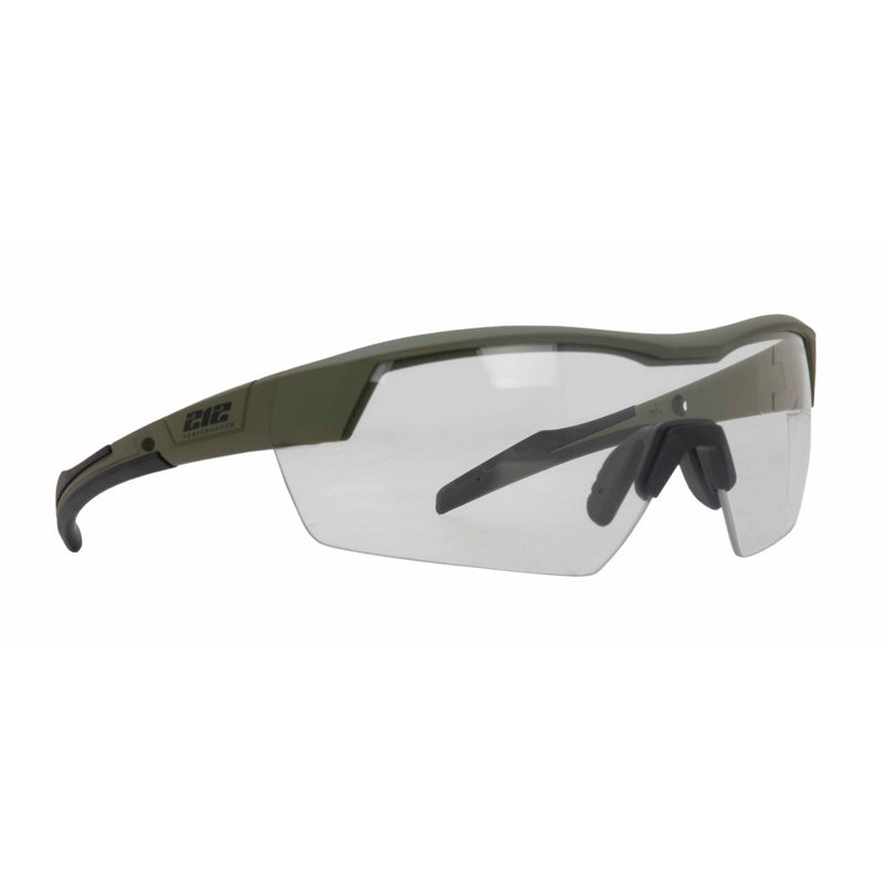 Premium Ballistic Impact Rated Clear Lens Anti-Fog Safety Glasses in Drab Green
