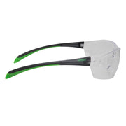 Scratch Resistant TPR Padded Temple Clear Lens Safety Glasses