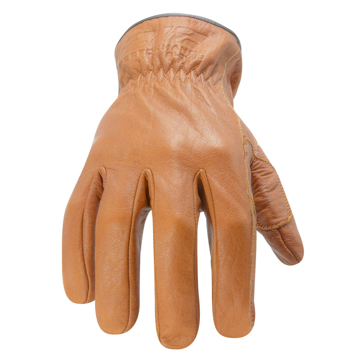 Arc Flash Cut and Liquid Resistant Treated Leather Driver Gloves in Brown (CAT 2, EN Level 5)