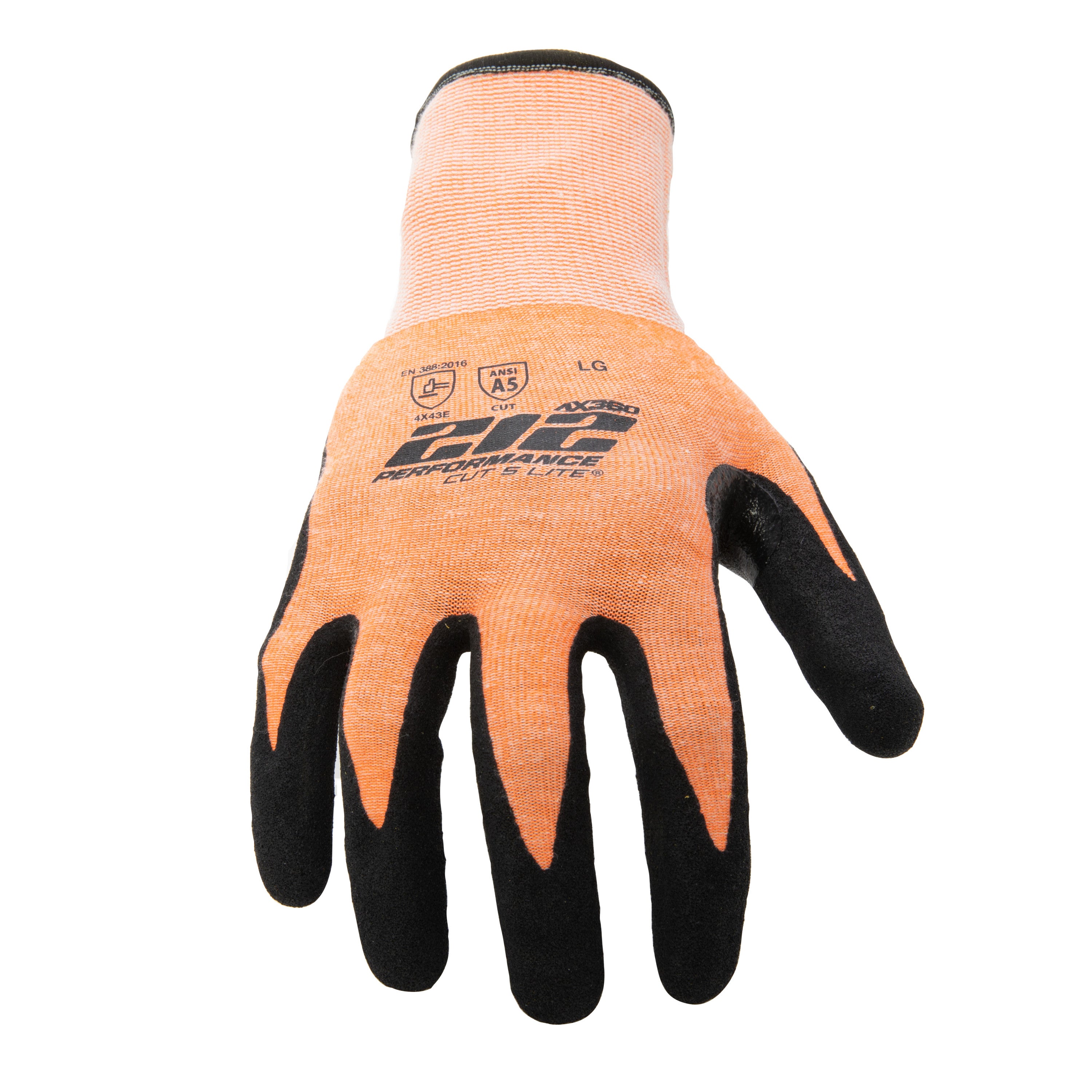 AX360 Seamless Foam Nitrile-dipped Cut Resistant Hi-Viz Gloves in