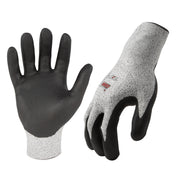 AX360 Foam Nitrile-dipped Cut Resistant Gloves in Black and Gray (EN Level 3, ANSI A2)
