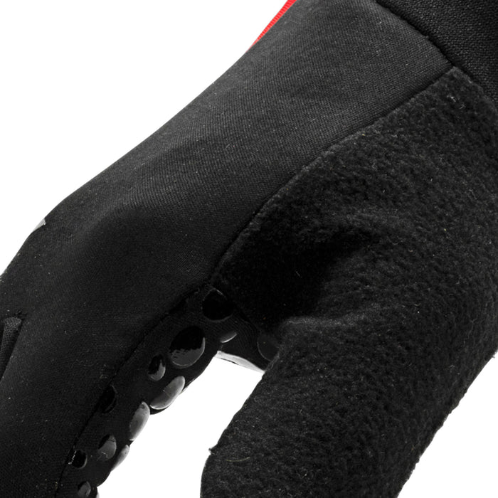 Silicone Palm Zipper Cuff Tundra Jogger Gloves in Black