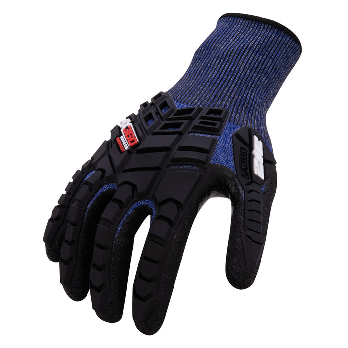 AX360 Impact ANSI Cut 3 Lite Gloves in Blue