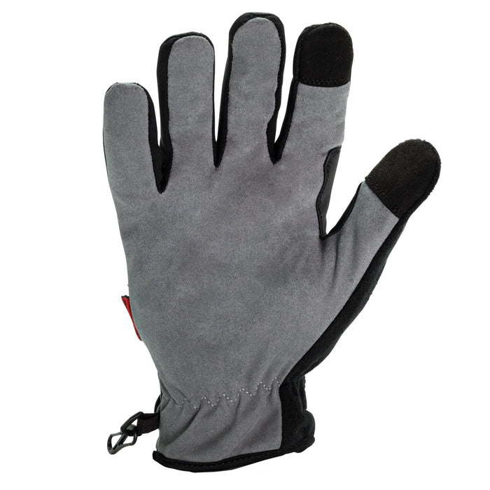 Fleece Lined Tundra Touchscreen Screen Gloves in Black and Gray