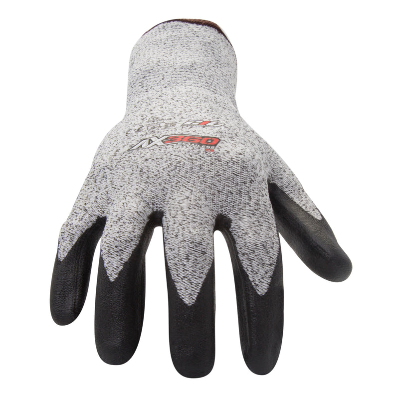 Product image #1 of 212 Performance AX360 Foam Nitrile-dipped Cut Resistant Gloves in Black and Gray (EN Level 3, ANSI A2) AXC3-06