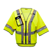 Premium Multi-Purpose Hi-Viz Safety Vest with Windowed Badge Pocket