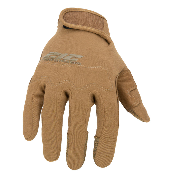 GSA Compliant Fire Resistant Premium Leather Operator Gloves in Coyote