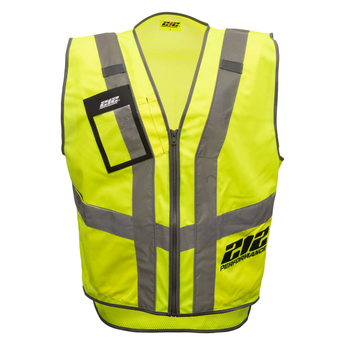 Multi-Purpose Hi-Viz Safety Vest with Windowed Badge Pocket