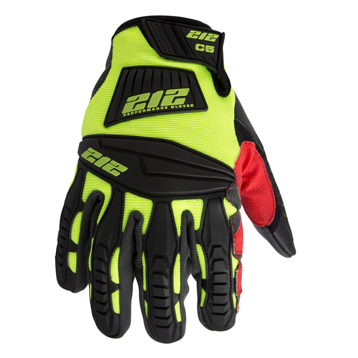 Super Hi-Vis Cut and Impact Resistant Work Gloves (EN Level 5/ANSI A4)