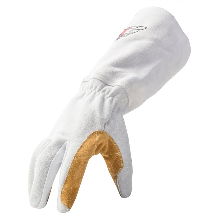 ARC Premium Stick Welding Gloves in White and Tan