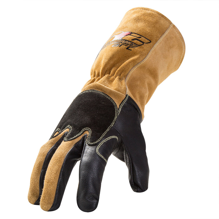 ARC Premium TIG Welding Gloves in Brown and Black