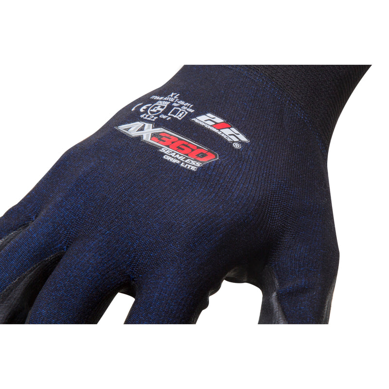 Detail image #1 of 212 Performance AX360 Grip Lite Nitrile-dipped Work Gloves in Black and Blue AXGLT-05