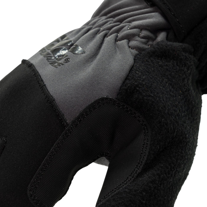 Fleece Lined Tundra Touchscreen Screen Gloves in Black and Gray