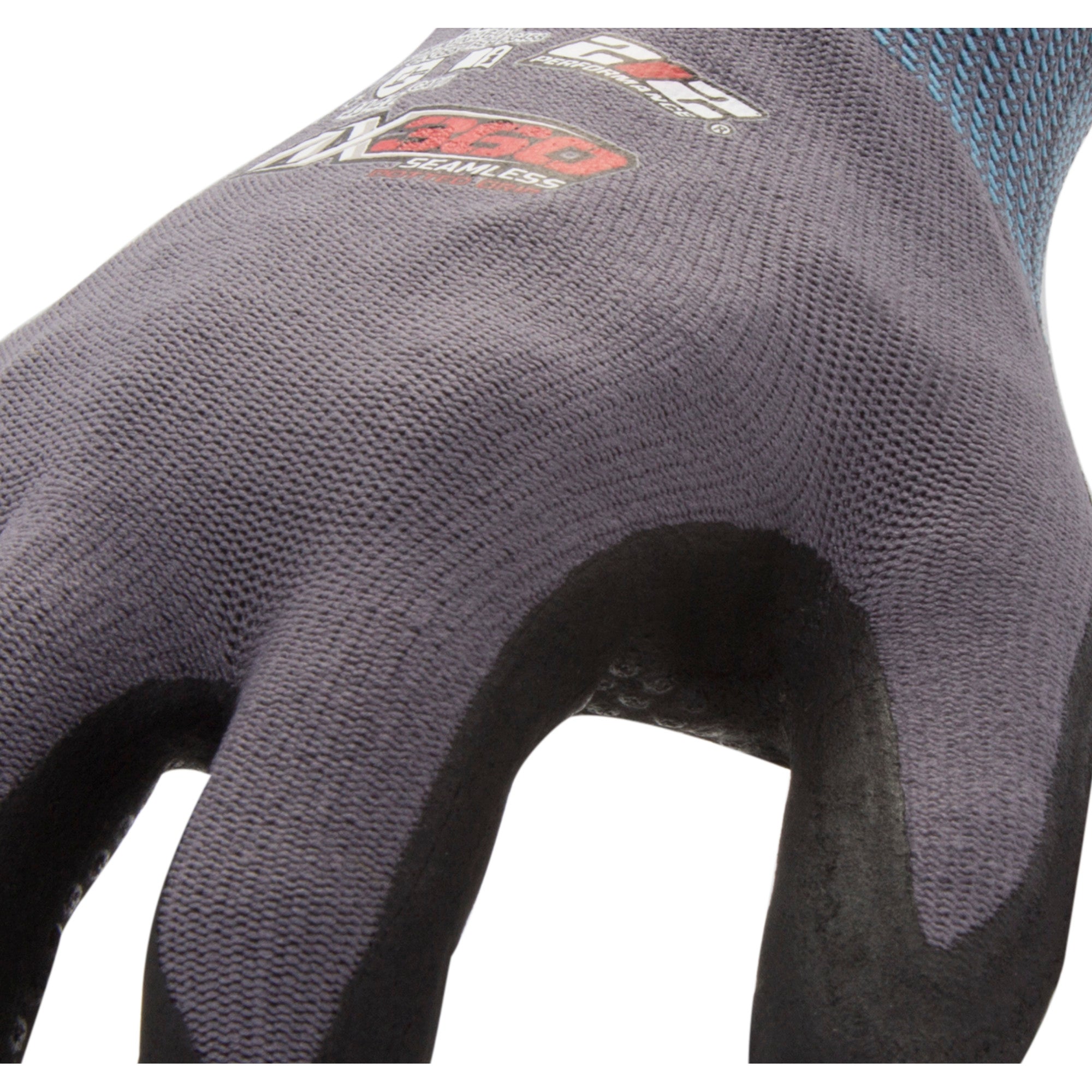 AX360 Dotted Grip Nitrile-dipped Work Gloves in Black and Gray — 212 ...