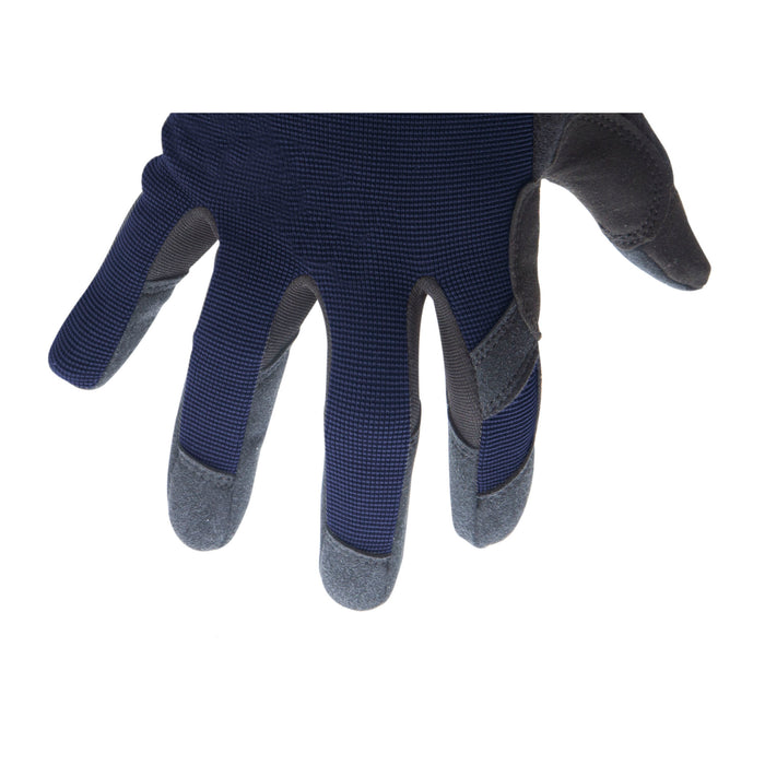 Touchscreen Compatible Mechanic Gloves in Navy Blue