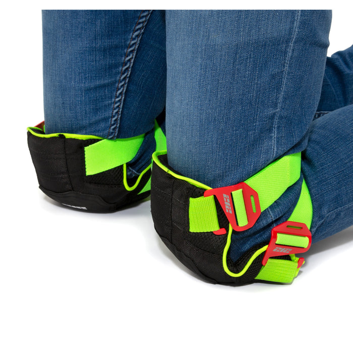 Breathable Mesh Gel Core Foam Knee Pads with Hi-Viz Straps
