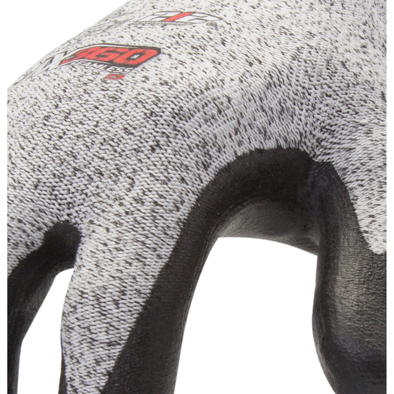 Detail image #1 of 212 Performance AX360 Foam Nitrile-dipped Cut Resistant Gloves in Black and Gray (EN Level 3, ANSI A2) AXC3-06