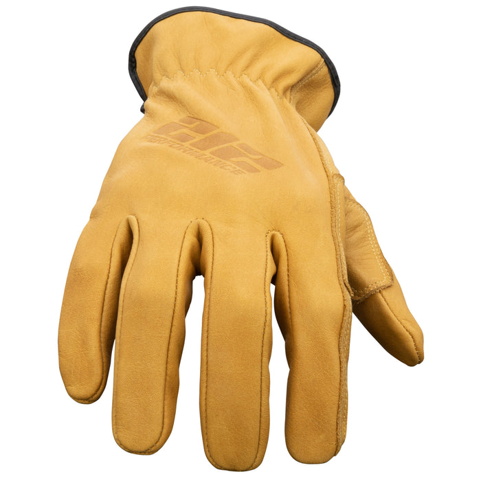 GSA Compliant Leather Driver Work Glove in Russet Brown
