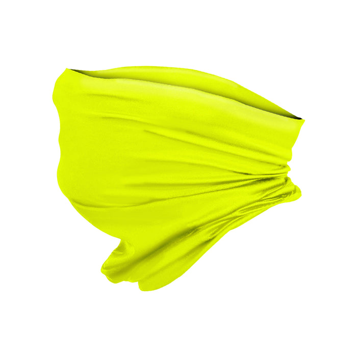 Protective Neck Gaiter and Particulate Filtering Face Cover in Hi-Viz Yellow