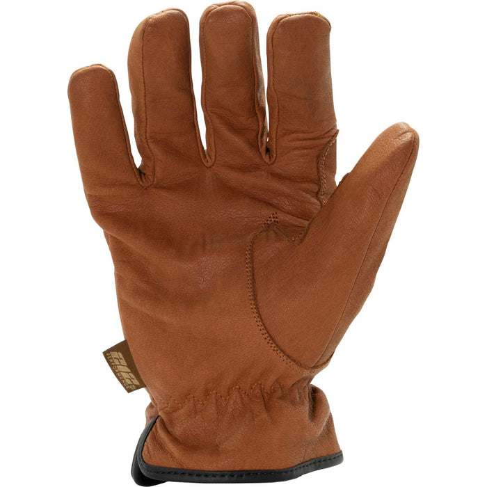 212 Performance TLDWP-0811 Fleece Lined Buffalo Leather Driver Winter Work Glove in Russet Brown, X-Large