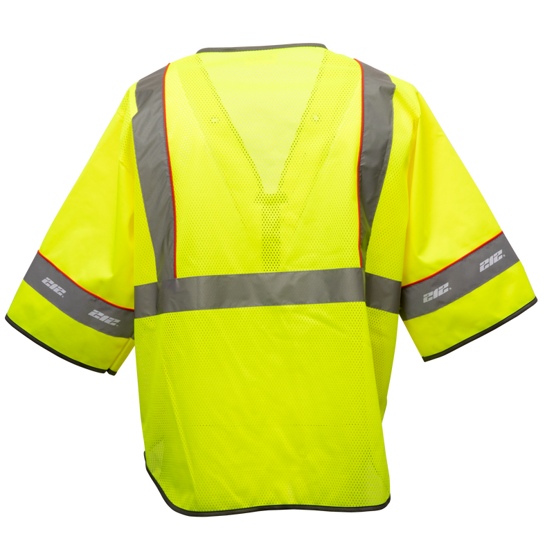 Premium Multi-Purpose Hi-Viz Safety Vest with Windowed Badge Pocket