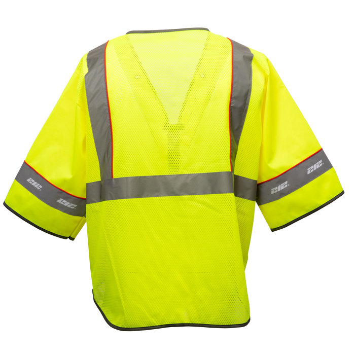 Premium Multi-Purpose Hi-Viz Safety Vest with Windowed Badge Pocket
