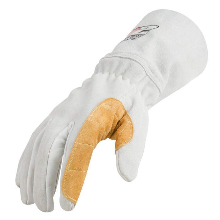 ARC Premium Stick Welding Gloves in White and Tan, GSA Compliant