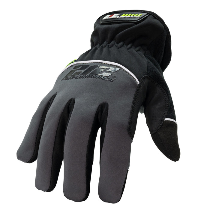 Waterproof Fleece Lined Tundra Touchscreen Screen Gloves in Gray and Black